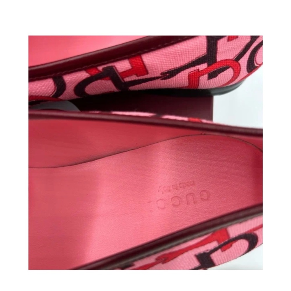 Gucci horse bit canvas/leather loafers size 39.5 made in Italy - Picture 3 of 9